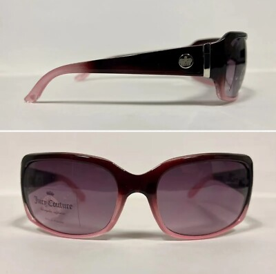#ad Juicy Couture pink black new Womens light wrap rectangle Sunglasses Ajcn15007Z $17.09