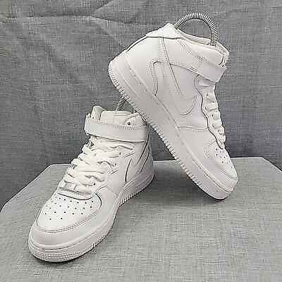 #ad Nike Big Kids#x27; Air Force 1 Mid OG Triple White DH2933 111 Retro Shoes SZ 5Y $65.00