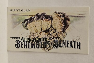 #ad 2020 Topps Allen and Ginter Mini Behemoths Beneath #MGB 17 Giant Clam $0.99