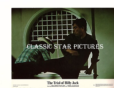 #ad LC25 Tom Laughlin The Trial of Billy Jack 1974 lot of two color lobby cards $14.99