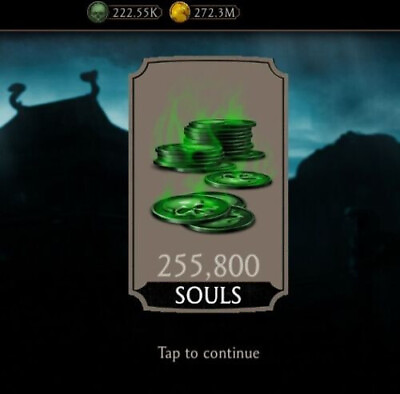 #ad Mortal kombat mobile 75 000 souls 75 million gold Android IOS $28.00