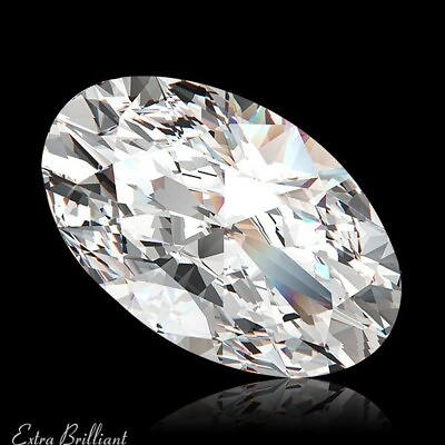 #ad 3.10 Carat D SI2 Ideal Oval Shape AGI Certify Genuine Diamond 11.39x7.90x4.93mm $26305.61