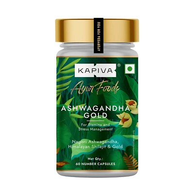 #ad Kapiva Ashwagandha Gold Capsules $24.39