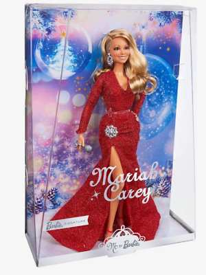#ad 2023 Barbie Signature Mariah Carey Holiday Doll Christmas Red Dress IN HAND $98.98