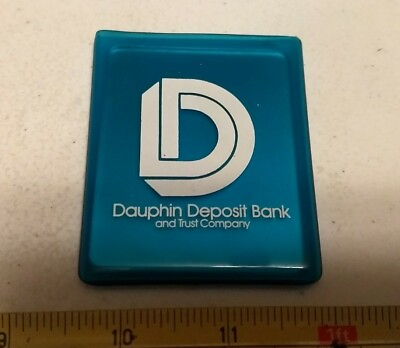 #ad Vintage Dauphin PA? Deposit Bank and Trust Advertising Pocket Mirror $12.50