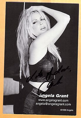 #ad Angela Grant signed photo 22 coa $14.00