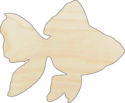 #ad Goldfish Laser Cut Wood Shape FSH47 $43.70