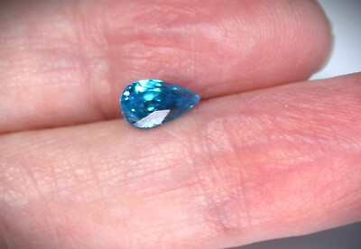 #ad Gorgeous 2.05ct Blue Zircon Pear Cut VS Clarity Mined in Cambodia $59.39