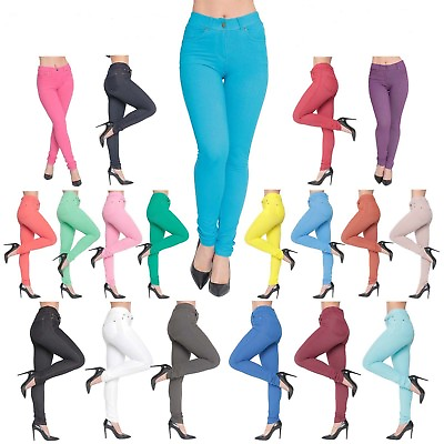 #ad NEW LADIES SKINNY FIT STRETCH JEGGINGS UK PLUS SIZES GBP 14.99