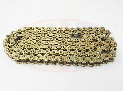 #ad Heavy Duty Motorcycle Drive Chain 428 134 Gold Yamaha DTR125 DT125R 90 03 GBP 19.95