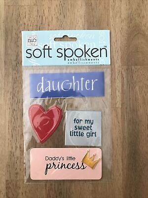 #ad Me amp; My Big Ideas Soft Spoken Embellishments For My Daughter Stickers Scrapbook $1.99