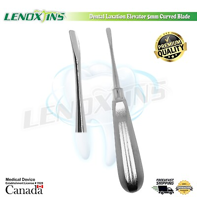 #ad Dental Luxating Elevators 5MM Curved Dental Surgery Instruments German SS CE C $39.99