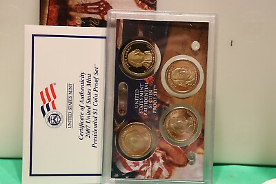 #ad 2007 Presidential Dollar 4 Coin Proof Set US Mint OGP amp; COA United States. $5.99