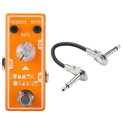 #ad New Tone City Summer Orange Phaser Mini Guitar Effects Pedal $63.00