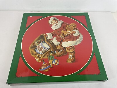 #ad Vintage Jigsaw Puzzle 500 Pieces Santa Christmas Magic Round Shaped New Sealed $21.59