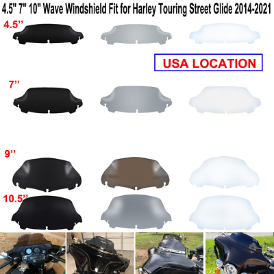#ad 4.5quot; 7quot; 9quot; 10quot; Motor Wave Windshield Fit for Harley Touring Street Glide 2014 23 $24.69