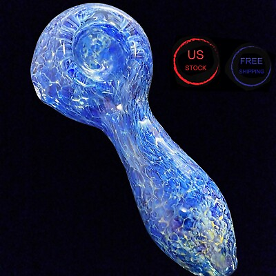 #ad 4#x27;#x27;Tobacco Pipe Glass Pipe For Smoking Collectible Handmade Blue starry sky Pipe $12.87