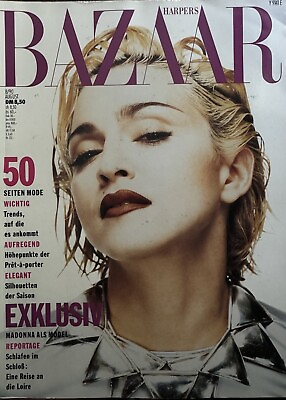 #ad Madonna German Harper’s Bazaar” August 1990 $50.00