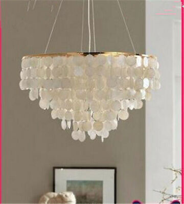 #ad LED Nordic chandelier shell pendant light bedroom living room restaurant lamp $269.00