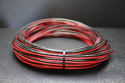 #ad 8 10 12 14 16 18 20 22 24 GAUGE RED BLACK SPEAKER ZIP WIRE CABLE POWER LOT $6.95
