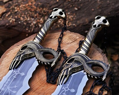 #ad God of War Blades of Chaos MetalBlades of Chaos Sword Twin Blades Kratos Metal $230.00