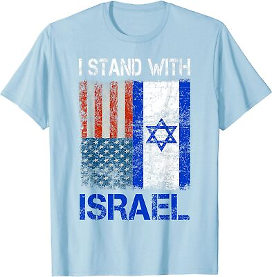 #ad Support Israel I Stand With Israel USA American Unisex T Shirt $19.99