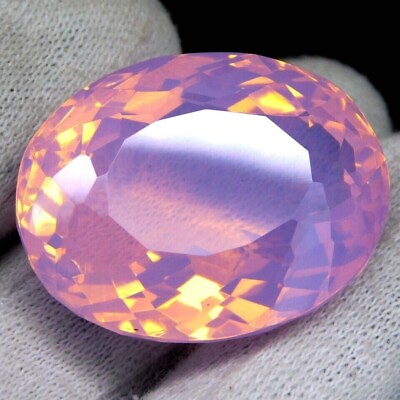 #ad 81 Ct Natural Pink Opal Welo Australian Certified Untreated Loose Gemstone $18.49