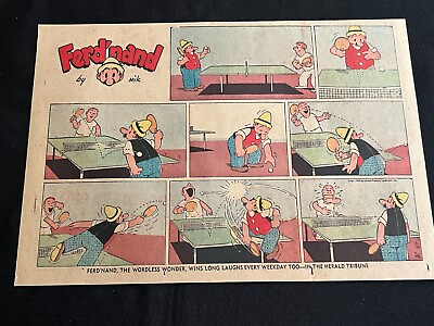 #ad #H01 FERD#x27;NAND by Mik Sunday Half Page Comic Strip April 16 1950 $3.99
