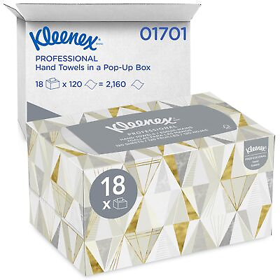 #ad Kleenex Hand Towels with Premium Absorbency Pockets 01701 Pop Up Box White $95.60