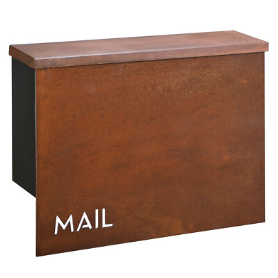 #ad OPEN BOX Rockdale Mailbox Wall Mount Locking 12.25quot;H x 16.25quot;W x 4quot;D $49.00