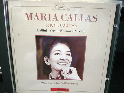 #ad Maria Callas Paris Debut 1958 Sebastian Gobbi CD WORLDWIDE SHIP AVAIL $10.97