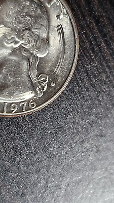 #ad 1776 1976 D Kennedy Bicentennial 25 Cent Coin rare Filled D Mint Mark $428.00