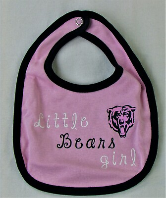 #ad Chicago Bears NFL Baby Girl#x27;s Multi Color 4 Pack Reversible Bibs $14.99