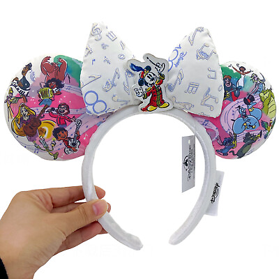 #ad DisneyParks 100 Years Rare Mickey amp; Friends Ears Minnie Mouse Bow Headband Ears $16.05