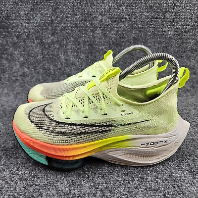 #ad #ad Nike Air Zoom Alphafly Next% Shoes Womens 6 Yellow Athletic Running Sneaker $74.97