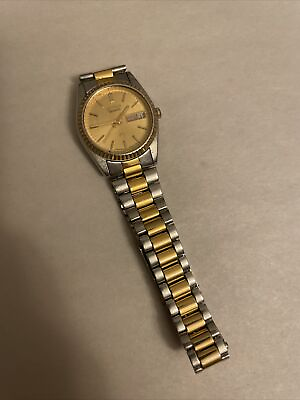#ad Womens Seiko Two Toned Watch Vintage 5N 1267 $49.00