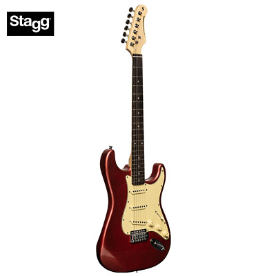 #ad Stagg Standard Series S 30 Electric Guitar Candy Apple Red SES 30 CAR $169.99