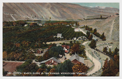 #ad Wenatchee Valley Washington Typical Ranch Scene Postcard $5.99