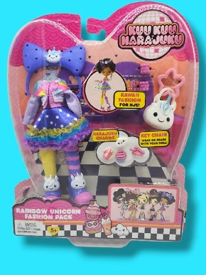 #ad KUU KUU Harajuku Rainbow Unicorn Mattel FFB30 Fashion Doll Clothes NEW $4.24
