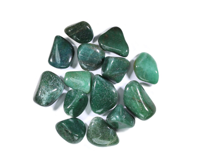 #ad Green Quartz Tumbled Gemstones Bulk Wholesale Options 1 LB $13.20