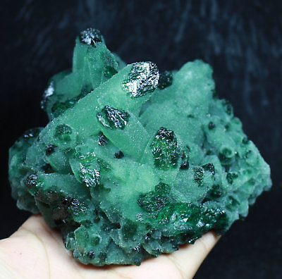 #ad 2.12lb RARE New Find Natural Beatiful Green Quartz Crystal Cluster Specimen $109.99