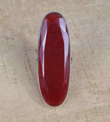 #ad Indian Ruby Designer Gemstone Handmade Ring 925 Sterling Silver Boho Ring SA 607 $11.13