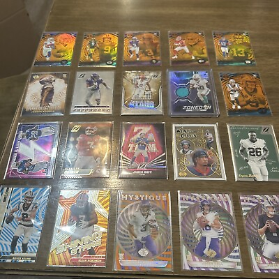 #ad football cards refractor lot $300.00