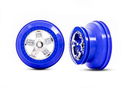#ad Traxxas Slash Blue Beadlock Front Wheels $11.00
