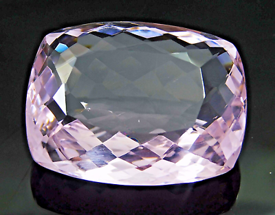 #ad 74.10 Ct Natural Translucent Cushion Cut Afghanistan Pink Kunzite Loose Gemstone $28.49
