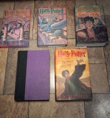#ad J.K. Rowling HARRY POTTER Hardcover Book Lot Of 5 $28.00