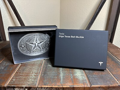 #ad Tesla Giga Texas Belt Buckle Authentic “Don’t Mess With” Ships Overnight 🚀 $85.99