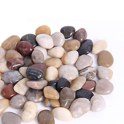 #ad 8.8lbs River StoneOutdoor Decorative StoneSmall Stone for PlantsHighly Pol... $43.99