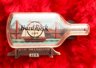#ad Hard Rock Cafe Pin San Francisco 3D SHIP IN A BOTTLE sail boat hat lapel logo $19.99