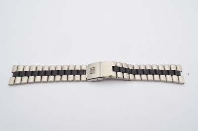 #ad Omega Vintage Steel Bracelet 1442 220 Rare Finish 0 23 32in $437.76